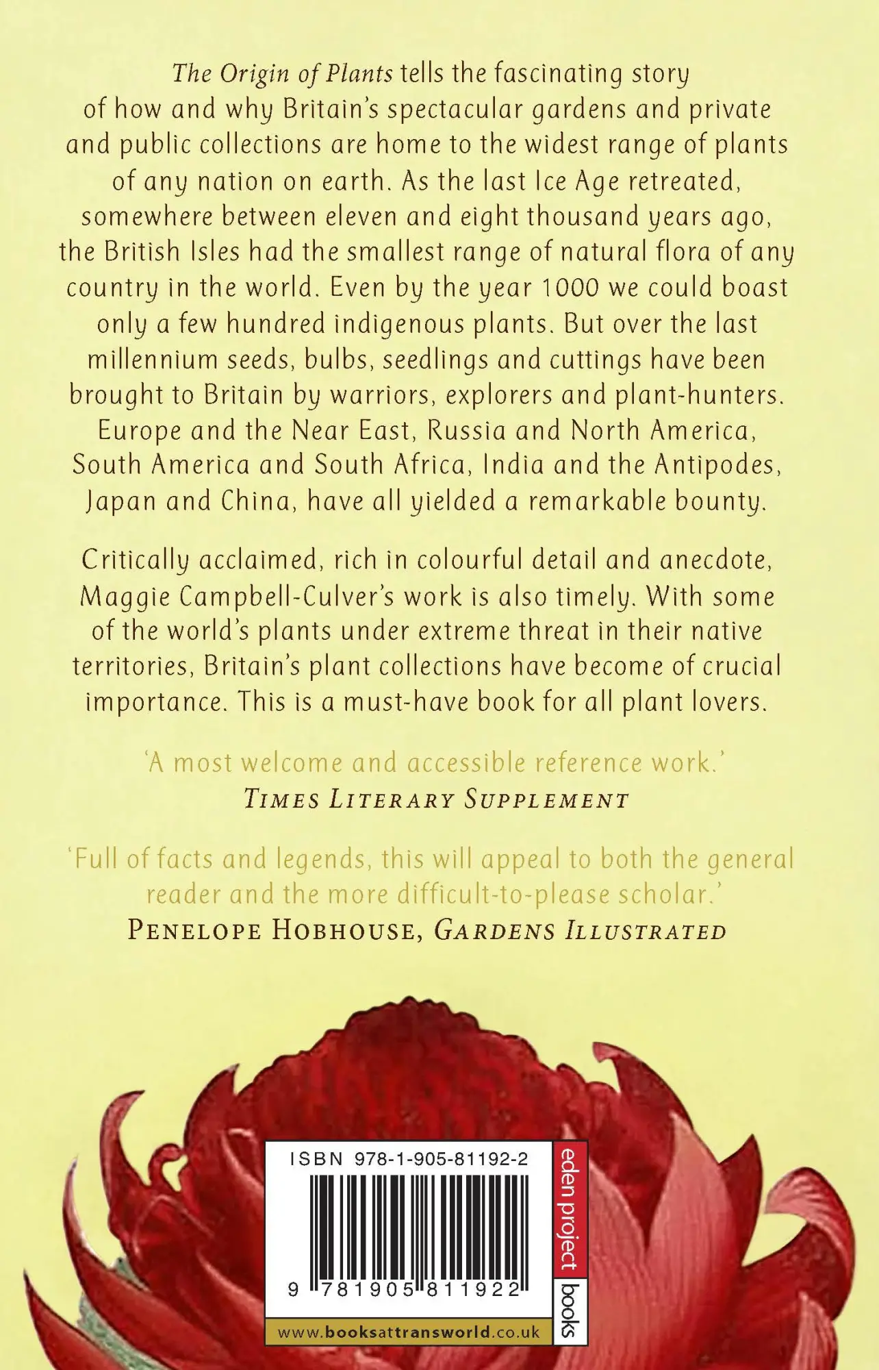 Rückseite: 9781905811922 | The Origin Of Plants | Maggie Campbell-Culver | Taschenbuch | Englisch