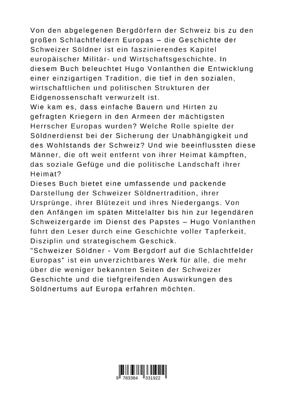 Bild: 9783384331922 | Schweizer Söldner - Vom Bergdorf auf die Schlachtfelder Europas | Buch