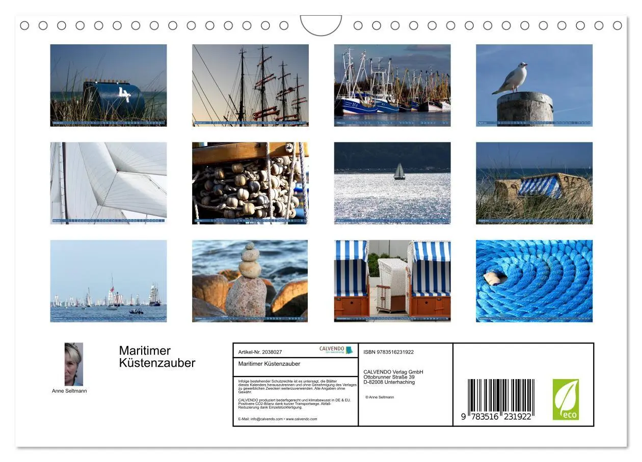 Bild: 9783516231922 | Maritimer Küstenzauber (Wandkalender 2026 DIN A4 quer), CALVENDO...