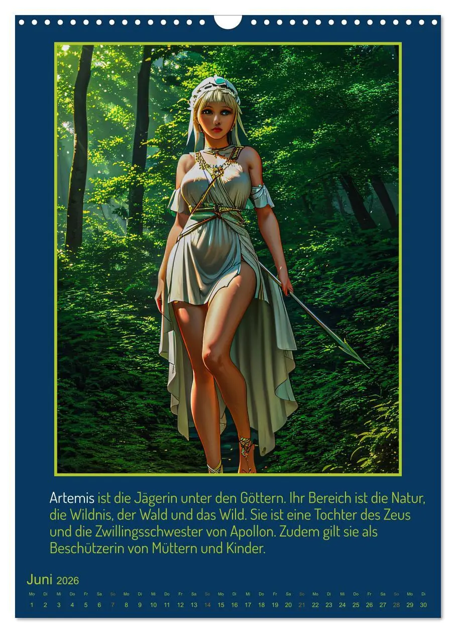 Bild: 9783516301922 | Olympische Götter (Wandkalender 2026 DIN A3 hoch), CALVENDO...