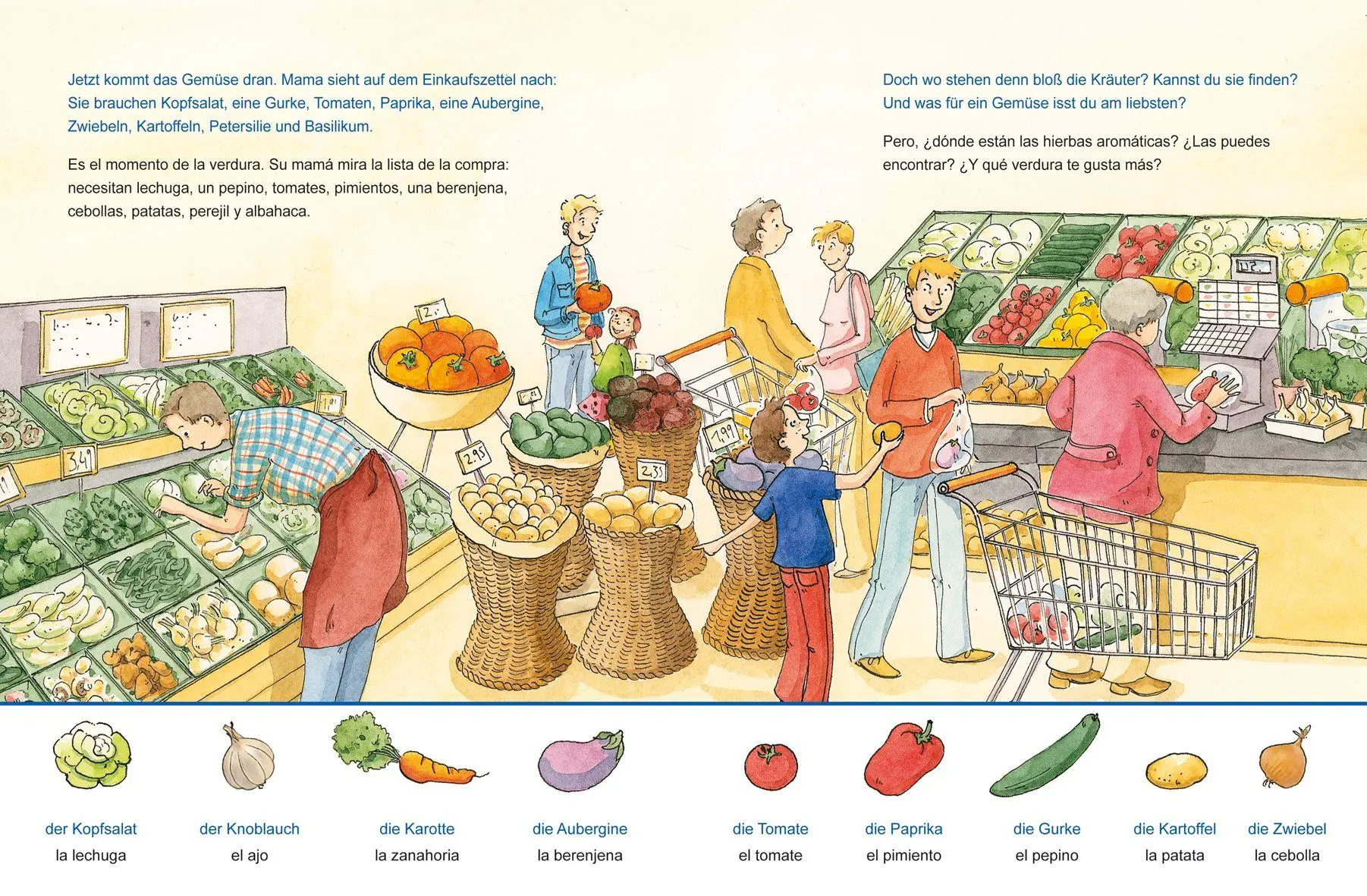 Bild: 9783695051922 | Im Supermarkt (Deutsch-Spanisch) | Zweisprachiges Kinderbuch | Böse