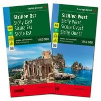Cover: 9783707921922 | Sizilien, Straßenkarten-Set 1:150.000, freytag &amp; berndt | Berndt | SET
