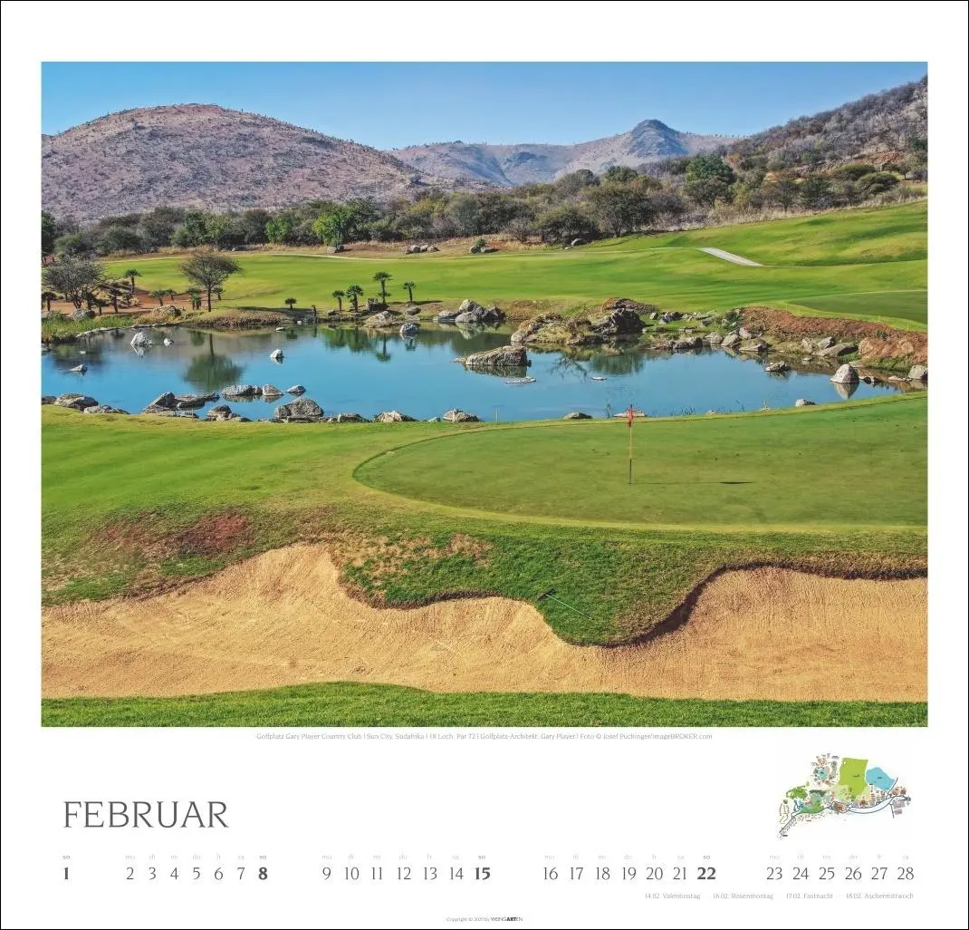 Bild: 9783839901922 | Golf Kalender 2026 | Kalender | Spiralbindung | 14 S. | Deutsch | 2026