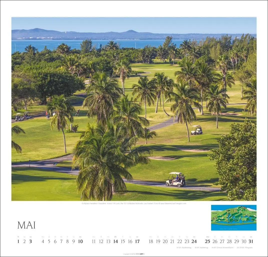 Bild: 9783839901922 | Golf Kalender 2026 | Kalender | Spiralbindung | 14 S. | Deutsch | 2026