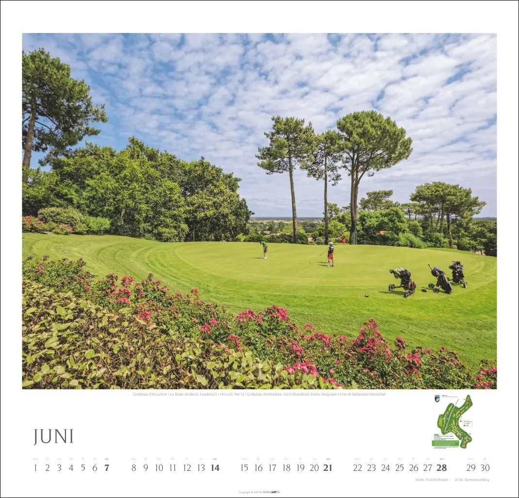 Bild: 9783839901922 | Golf Kalender 2026 | Kalender | Spiralbindung | 14 S. | Deutsch | 2026