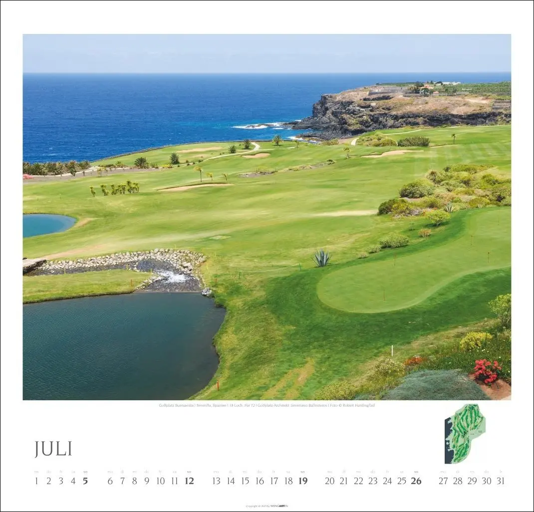 Bild: 9783839901922 | Golf Kalender 2026 | Kalender | Spiralbindung | 14 S. | Deutsch | 2026