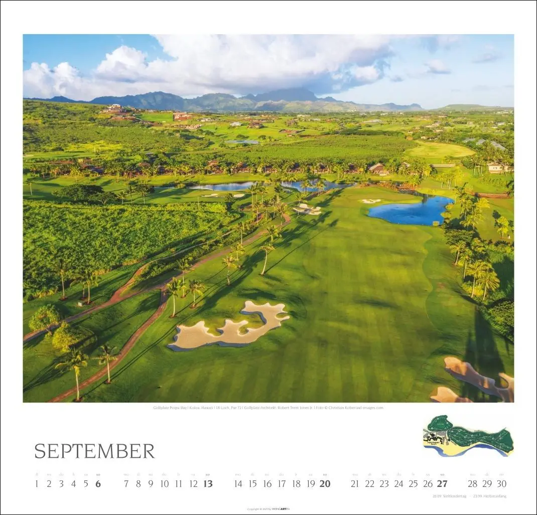 Bild: 9783839901922 | Golf Kalender 2026 | Kalender | Spiralbindung | 14 S. | Deutsch | 2026
