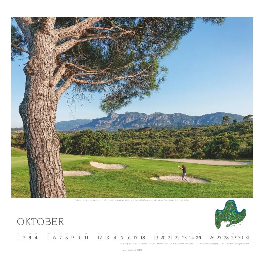 Bild: 9783839901922 | Golf Kalender 2026 | Kalender | Spiralbindung | 14 S. | Deutsch | 2026