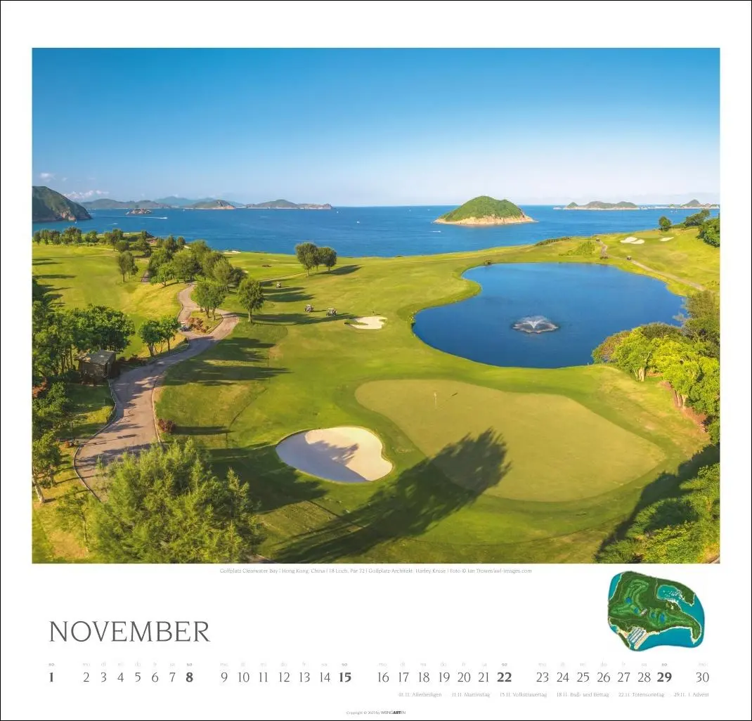 Bild: 9783839901922 | Golf Kalender 2026 | Kalender | Spiralbindung | 14 S. | Deutsch | 2026