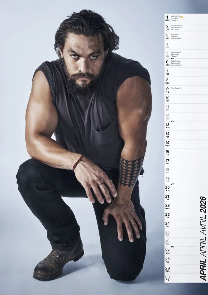 Bild: 9798893611922 | Jason Momoa Kalender 2026 | Der Star aus Aquaman und Game of Thrones