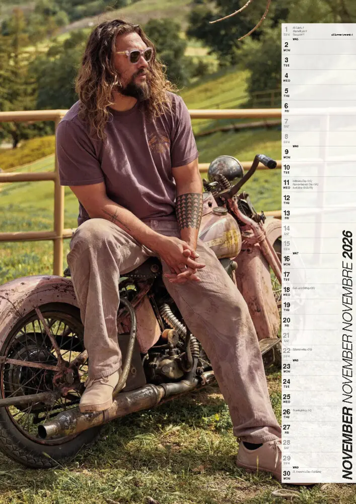 Bild: 9798893611922 | Jason Momoa Kalender 2026 | Der Star aus Aquaman und Game of Thrones