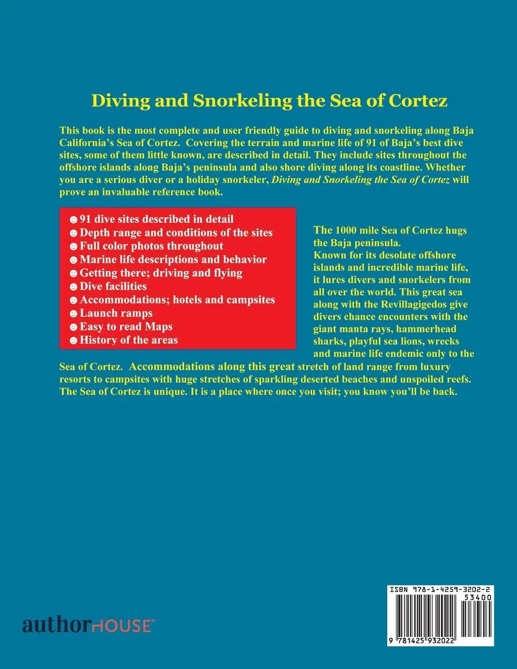 Rückseite: 9781425932022 | Diving and Snorkeling Baja California's Sea of Cortez | Speck (u. a.)