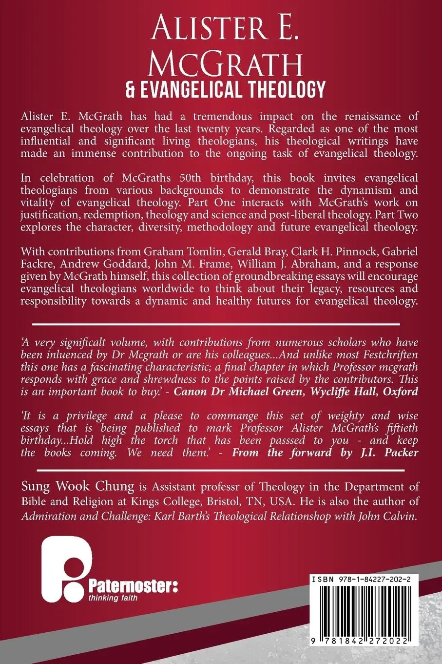 Rückseite: 9781842272022 | Alister E McGrath and Evangelical Theology | A Dynamic Engagement