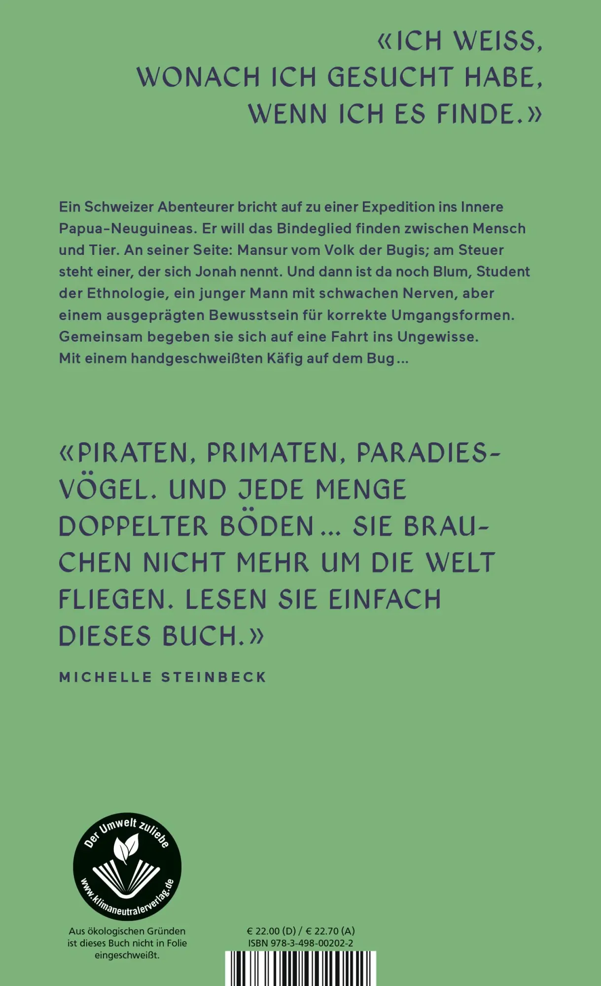 Rückseite: 9783498002022 | Buch der geträumten Inseln | Lukas Maisel | Buch | 272 S. | Deutsch