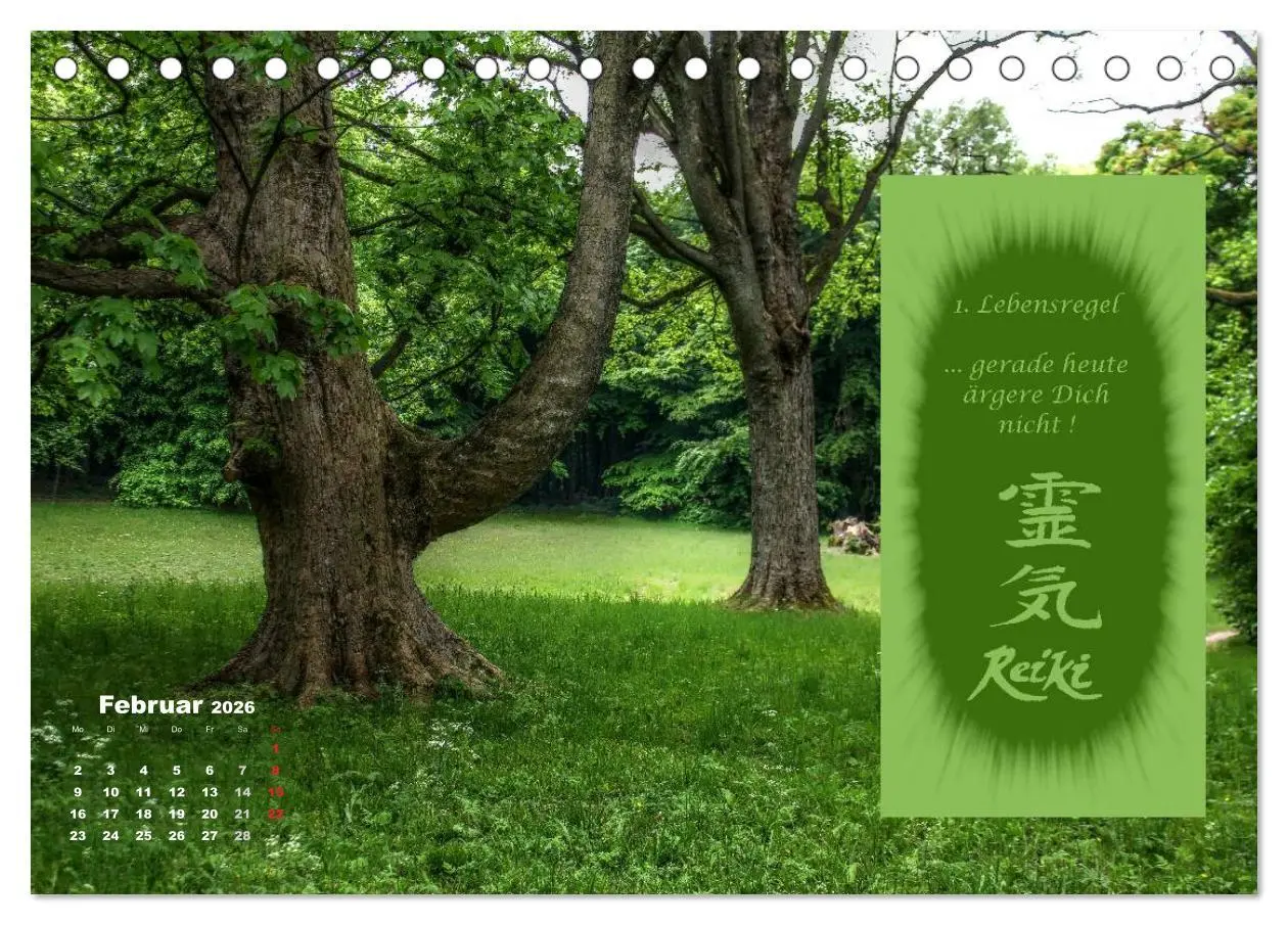Bild: 9783516052022 | REIKI - Chakrameditation (Tischkalender 2026 DIN A5 quer), CALVENDO...