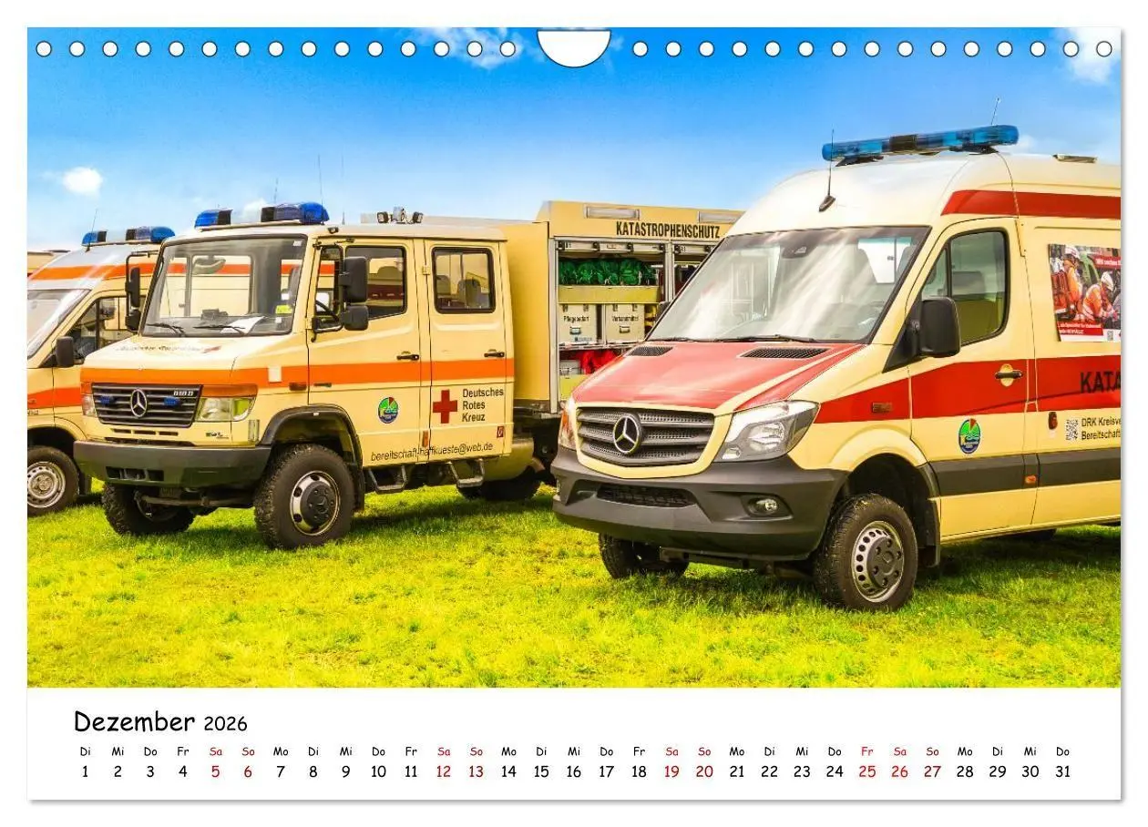 Bild: 9783516672022 | Blaulichttag, unsere Retter! (Wandkalender 2026 DIN A4 quer),...