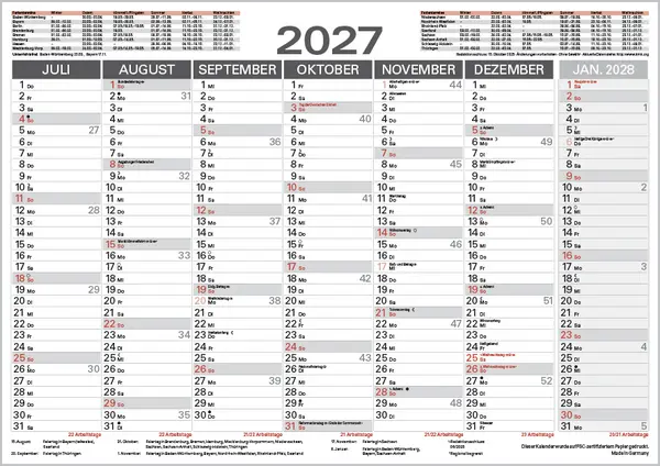 Bild: 9783819302022 | Tafelkalender A4 2027 | Korsch Verlag | Kalender | 1 S. | Deutsch