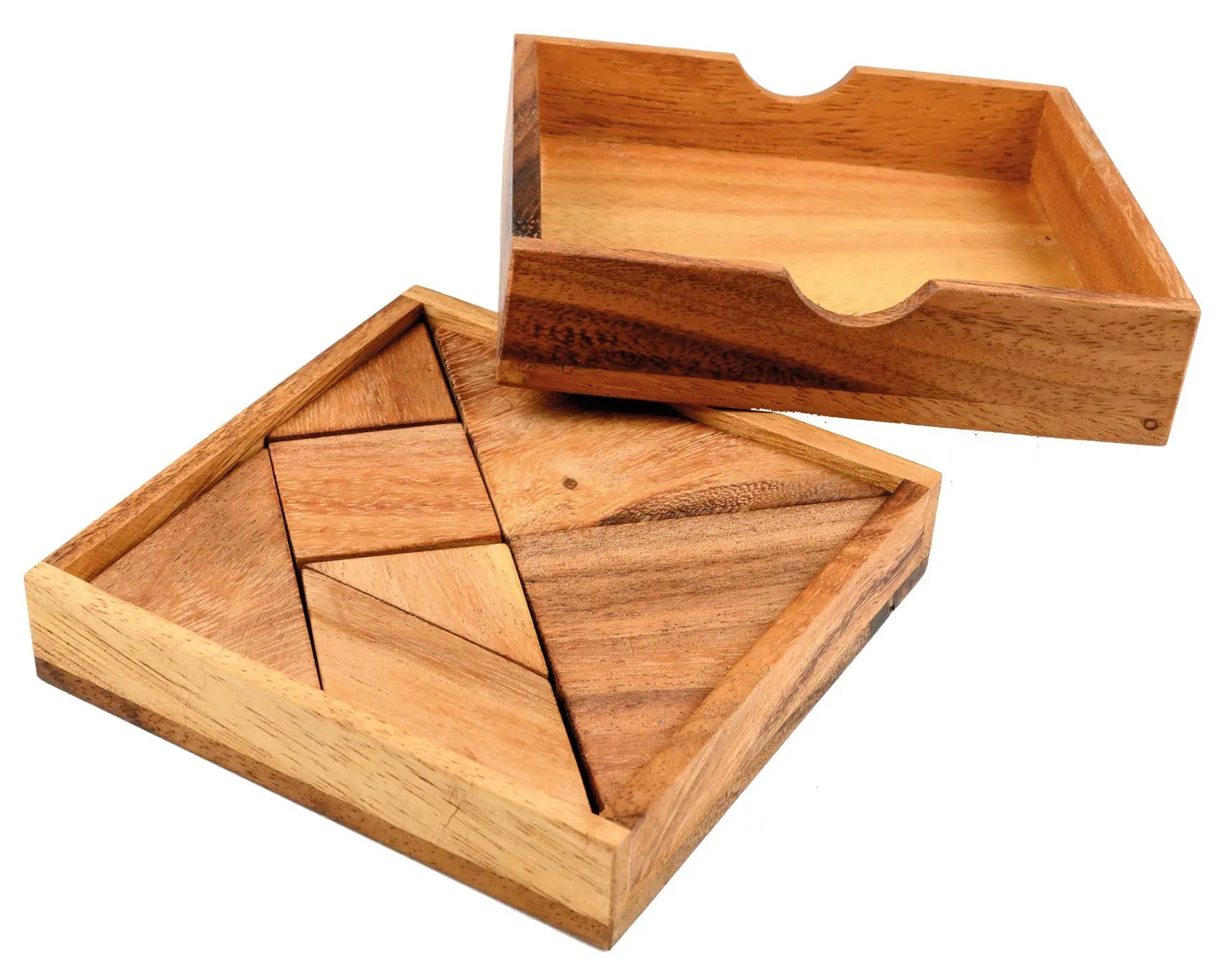 Cover: 4014156062122 | Philos 6212 - Tangram aus Holz, 7-teiliges Legespiel | Puzzle | 2010