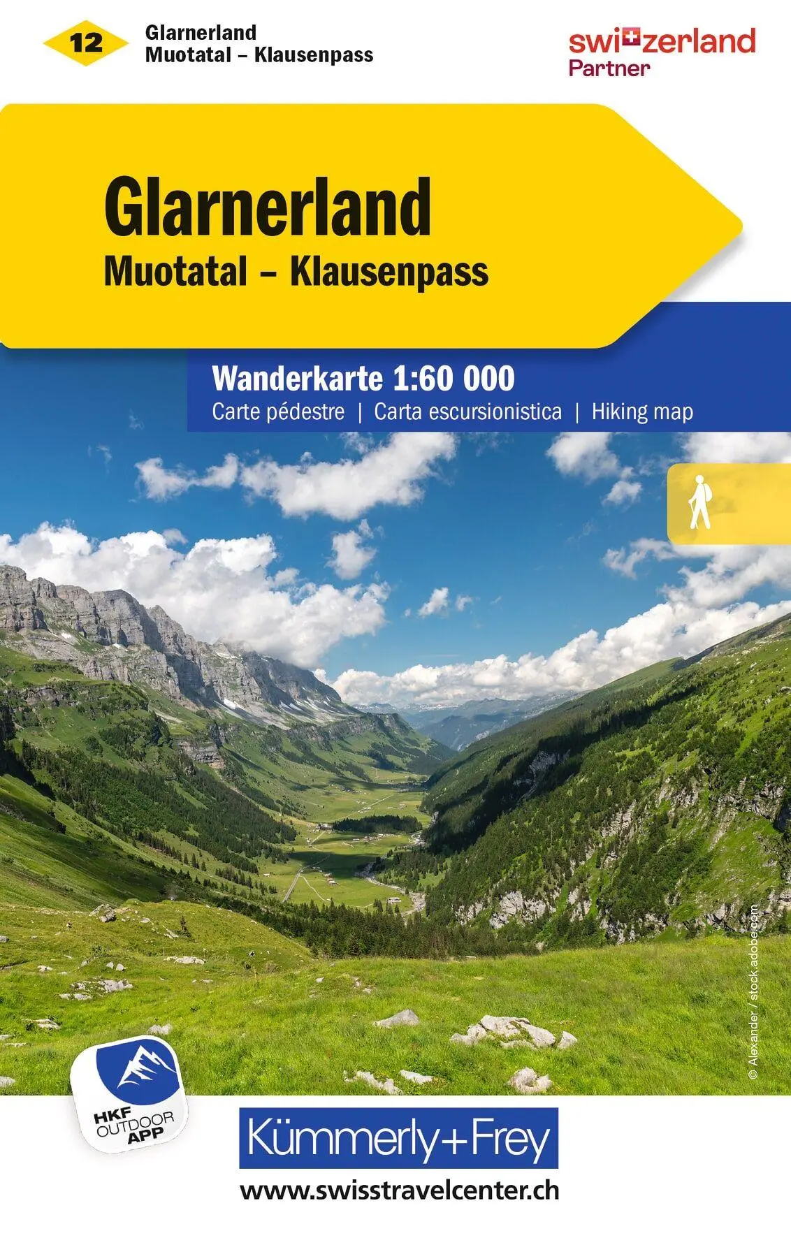 Cover: 9783259022122 | KuF Schweiz Wanderkarte 12 Glarnerland - Walensee 1 : 60 000 | Deutsch