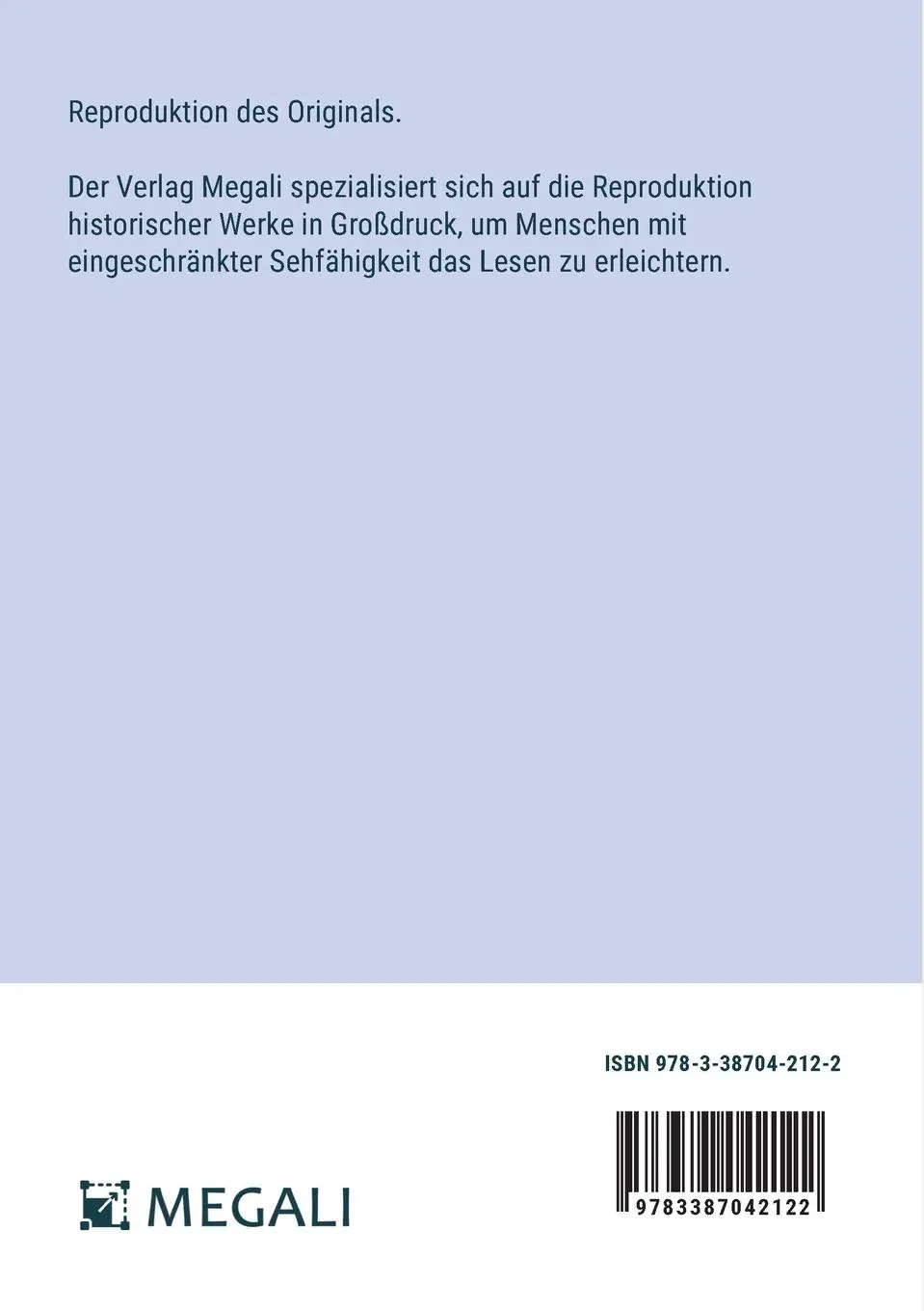 Rückseite: 9783387042122 | Woyzeck | in Großdruckschrift | Georg Büchner | Taschenbuch | 52 S.