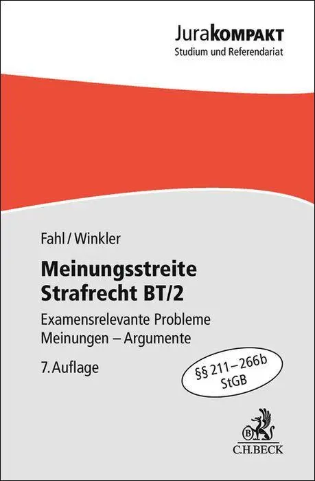 Cover: 9783406842122 | Meinungsstreite Strafrecht BT/2 | Christian Fahl (u. a.) | Taschenbuch