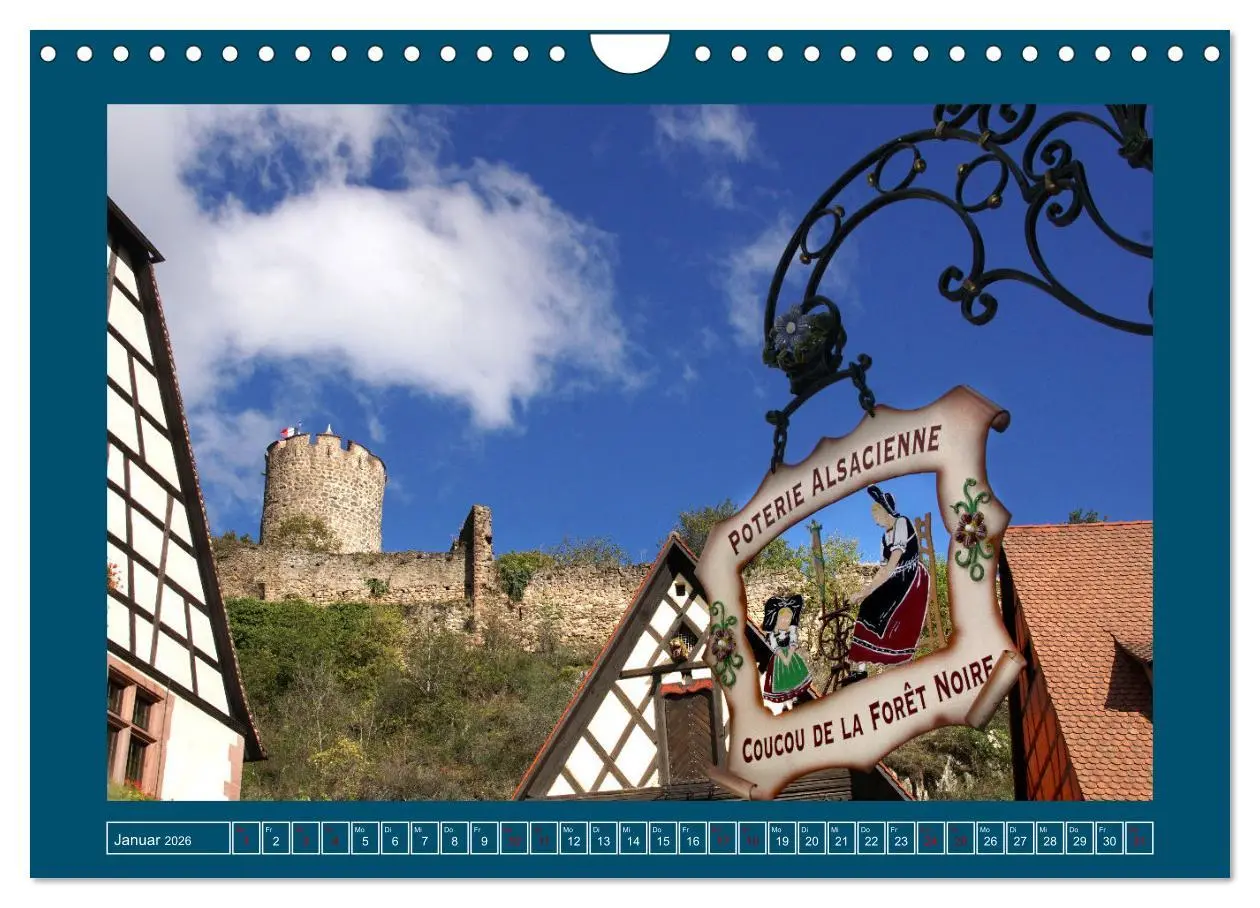 Bild: 9783457642122 | Faszinierendes Elsass (Wandkalender 2026 DIN A4 quer), CALVENDO...