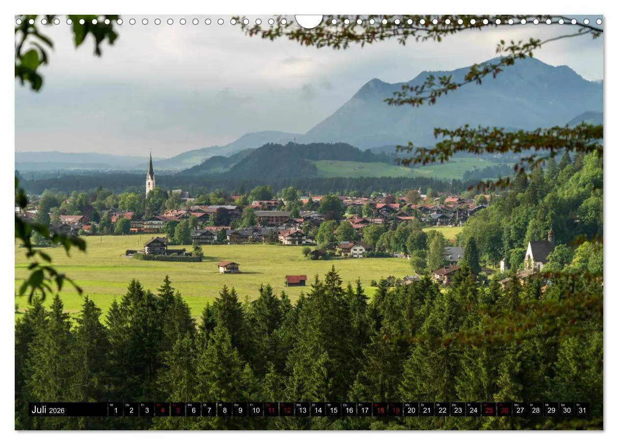 Bild: 9783457882122 | Oberstdorf und Umgebung (Wandkalender 2026 DIN A3 quer), CALVENDO...