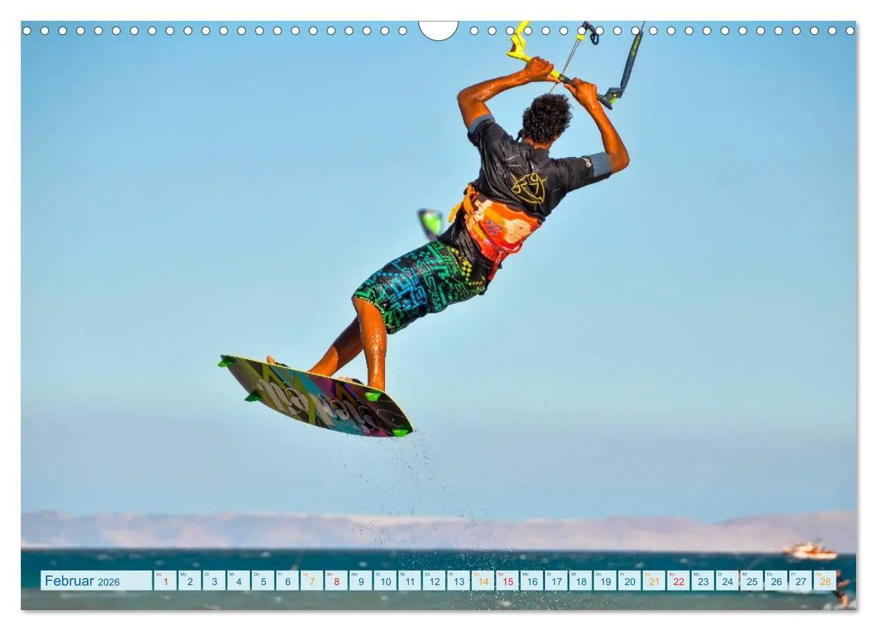 Bild: 9783516042122 | Kitesurfen - über den Wellen (Wandkalender 2026 DIN A3 quer),...