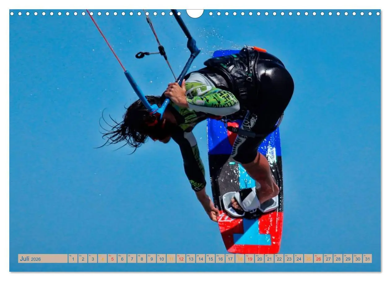 Bild: 9783516042122 | Kitesurfen - über den Wellen (Wandkalender 2026 DIN A3 quer),...