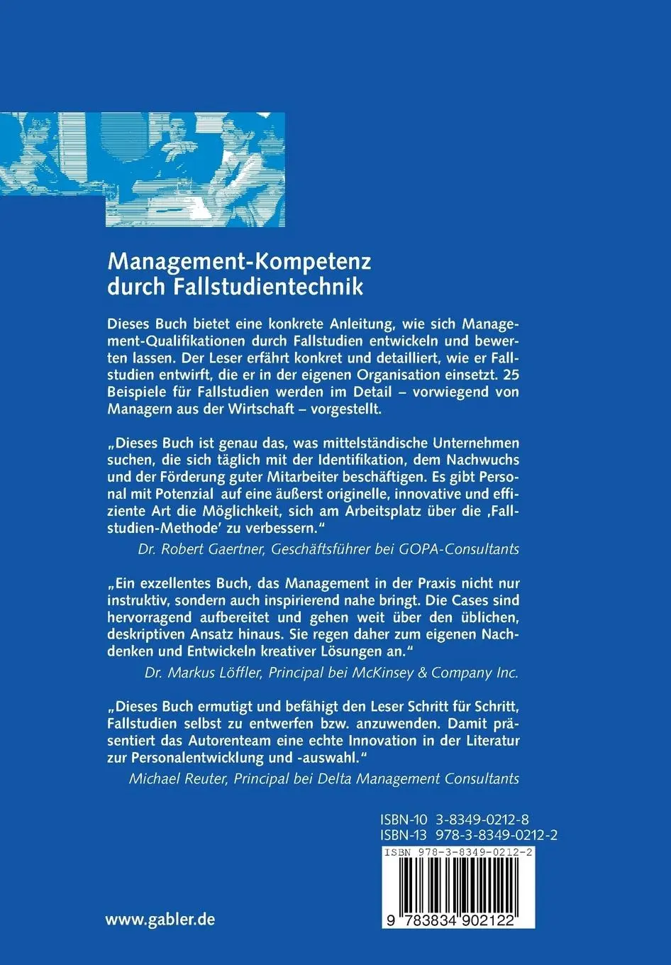 Rückseite: 9783834902122 | Management-Kompetenz durch Fallstudientechnik | Janovsky (u. a.)