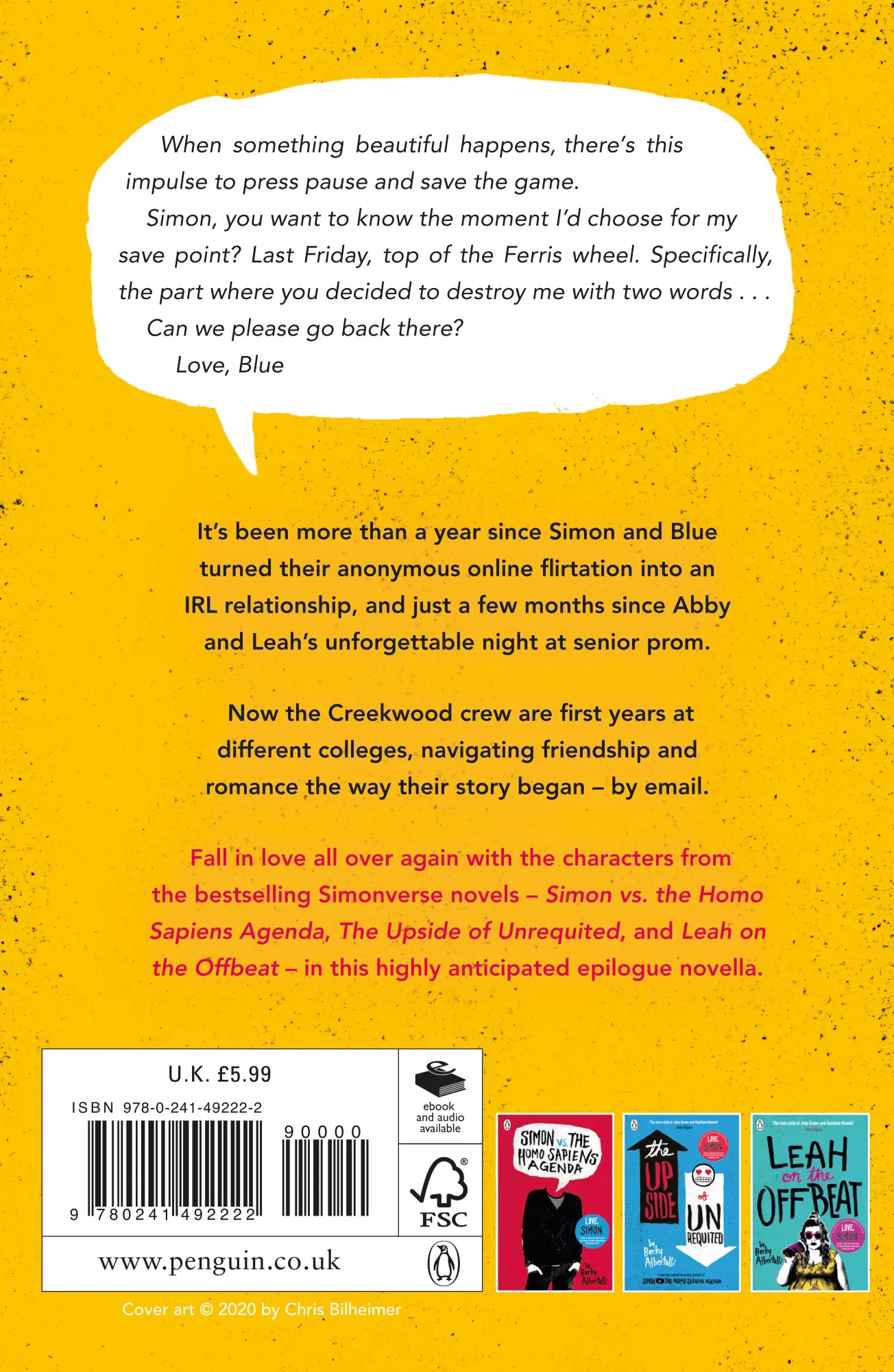 Rückseite: 9780241492222 | Love, Creekwood | A Novella | Becky Albertalli | Taschenbuch | 128 S.