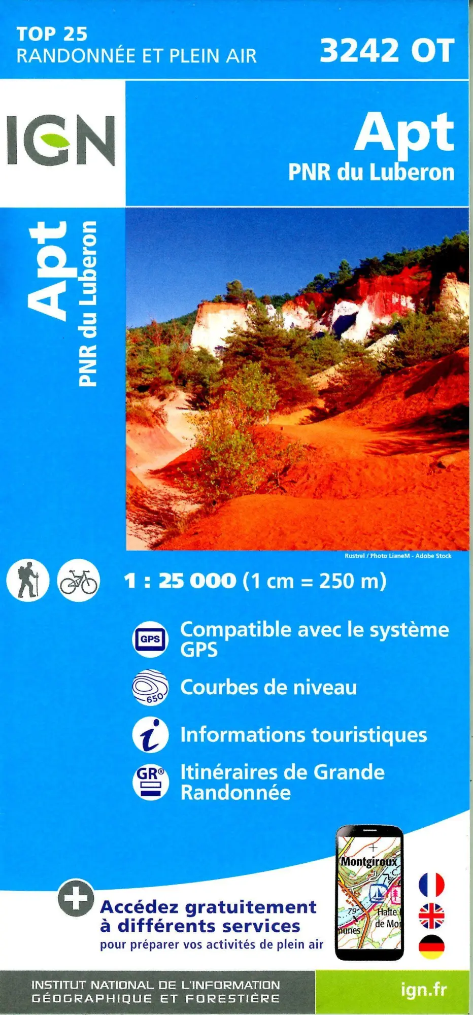 Cover: 9782758552222 | Apt PNR d.Luberon 1:25 000 | (Land-)Karte | Französisch | 2022