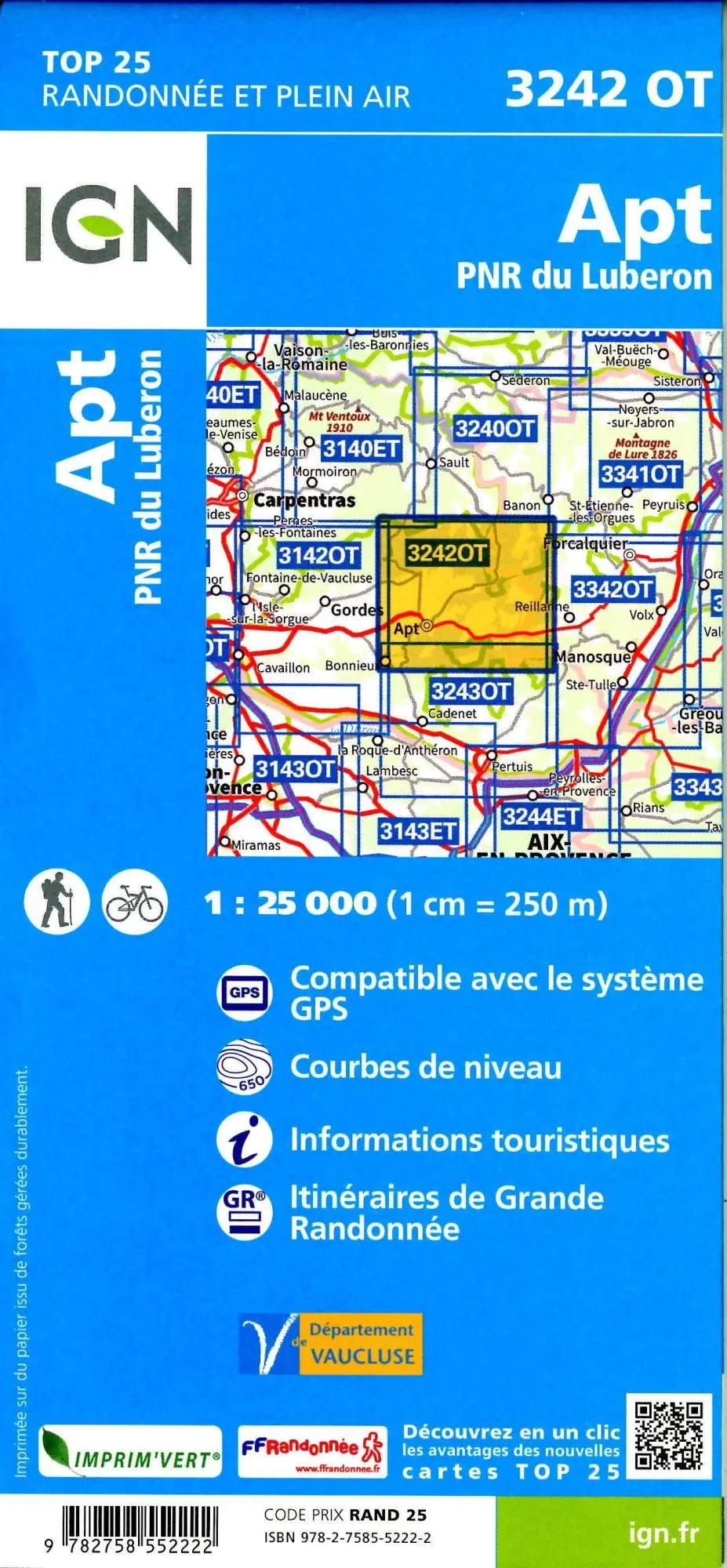 Bild: 9782758552222 | Apt PNR d.Luberon 1:25 000 | (Land-)Karte | Französisch | 2022