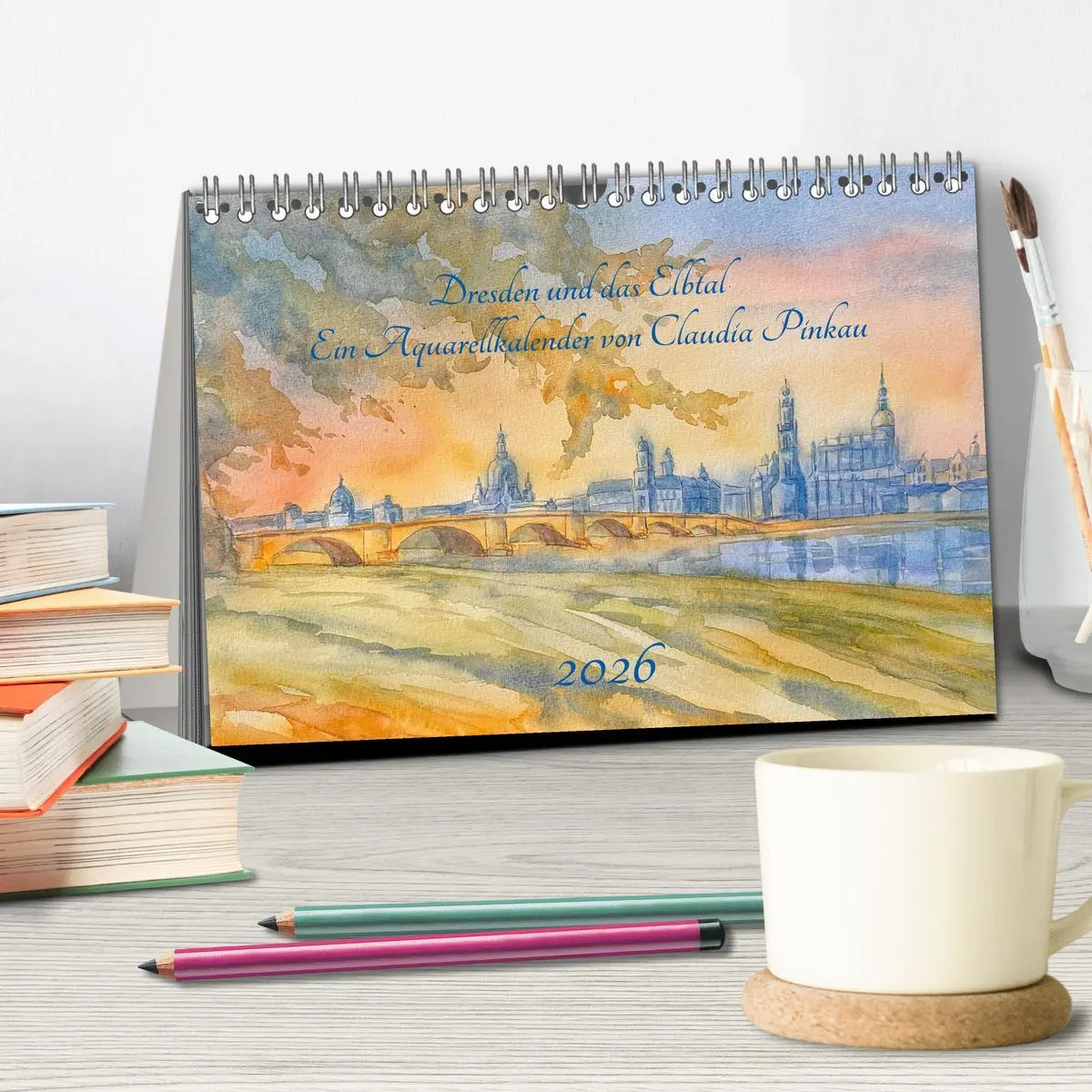 Bild: 9783457322222 | Dresden und das Elbtal - Ein Aquarellkalender von Claudia Pinkau...