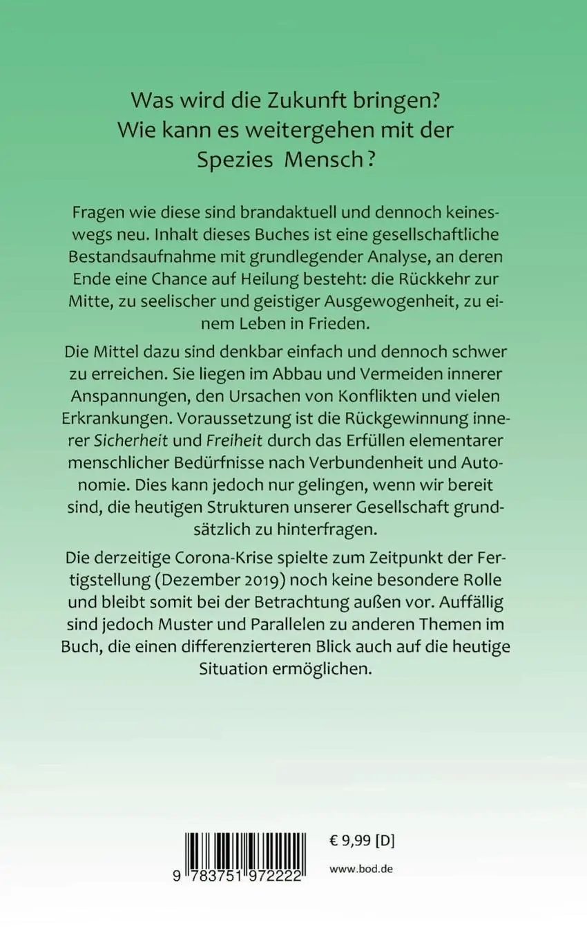 Rückseite: 9783751972222 | Der souveräne Mensch | Bernadette Eckhart | Taschenbuch | 300 S.