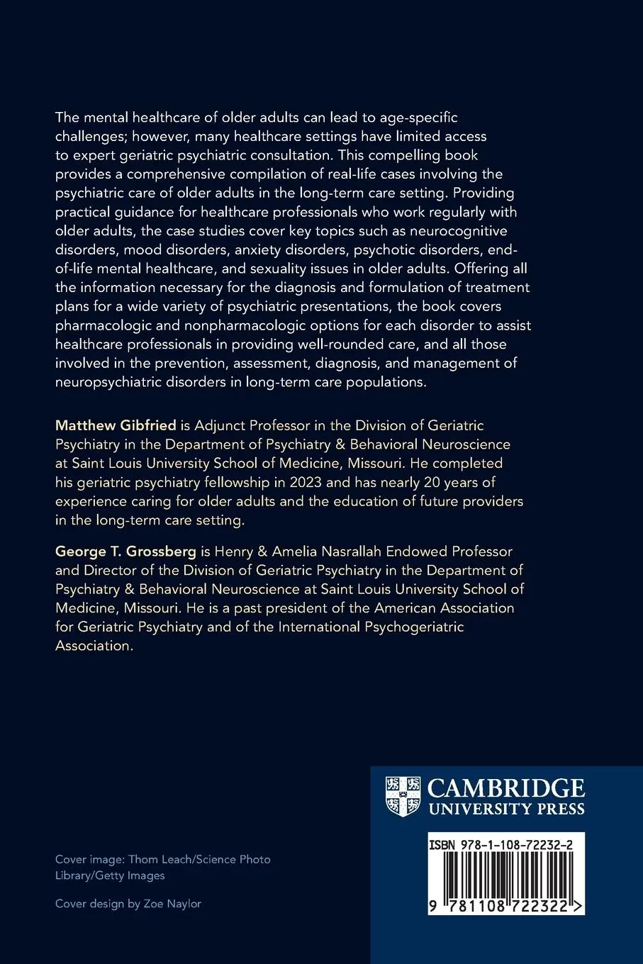 Rückseite: 9781108722322 | Clinical Case Studies in Long-Term Care Psychiatry | Gibfried (u. a.)