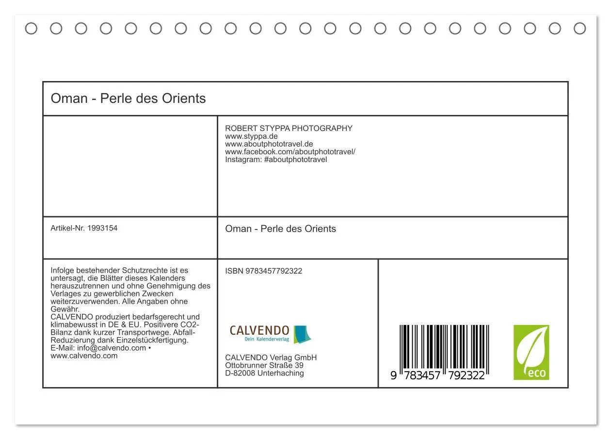 Bild: 9783457792322 | Oman - Perle des Orients (Tischkalender 2026 DIN A5 quer), CALVENDO...