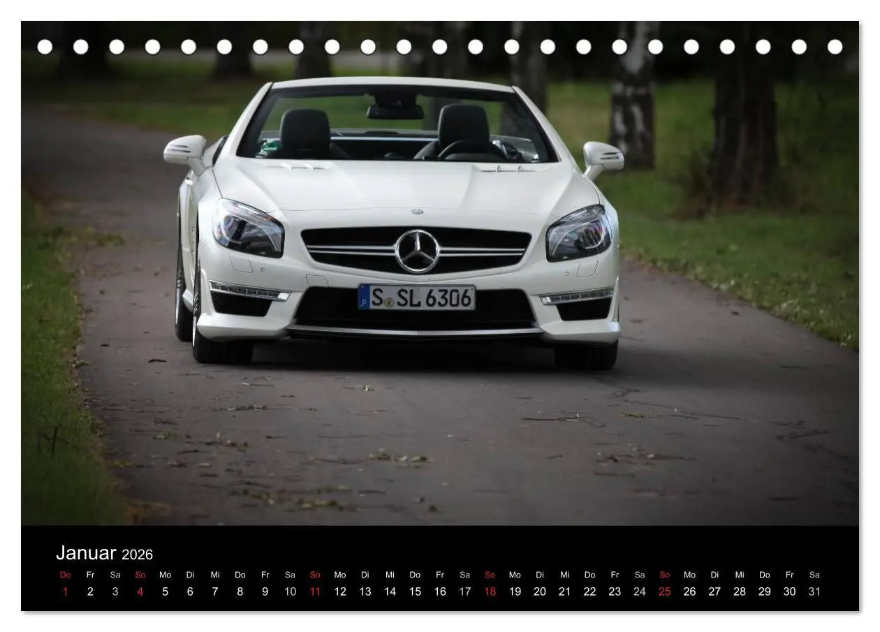 Bild: 9783516192322 | Mercedes-Benz SL 63 AMG (Tischkalender 2026 DIN A5 quer), CALVENDO...