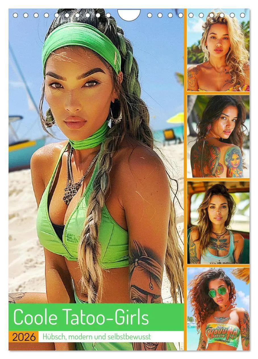Cover: 9783516262322 | Coole Tatoo-Girls. Hübsch, modern und selbstbewusst (Wandkalender...