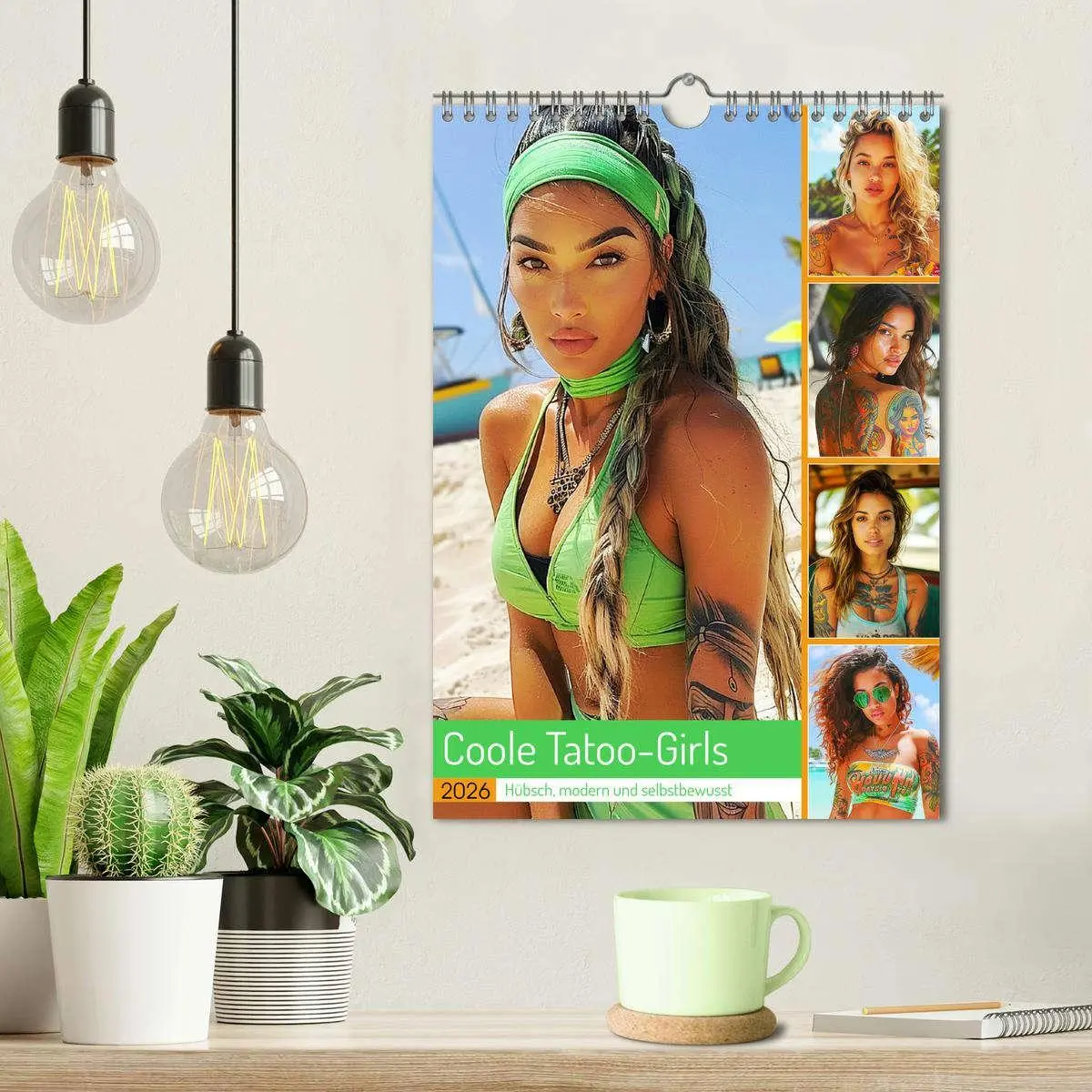 Bild: 9783516262322 | Coole Tatoo-Girls. Hübsch, modern und selbstbewusst (Wandkalender...