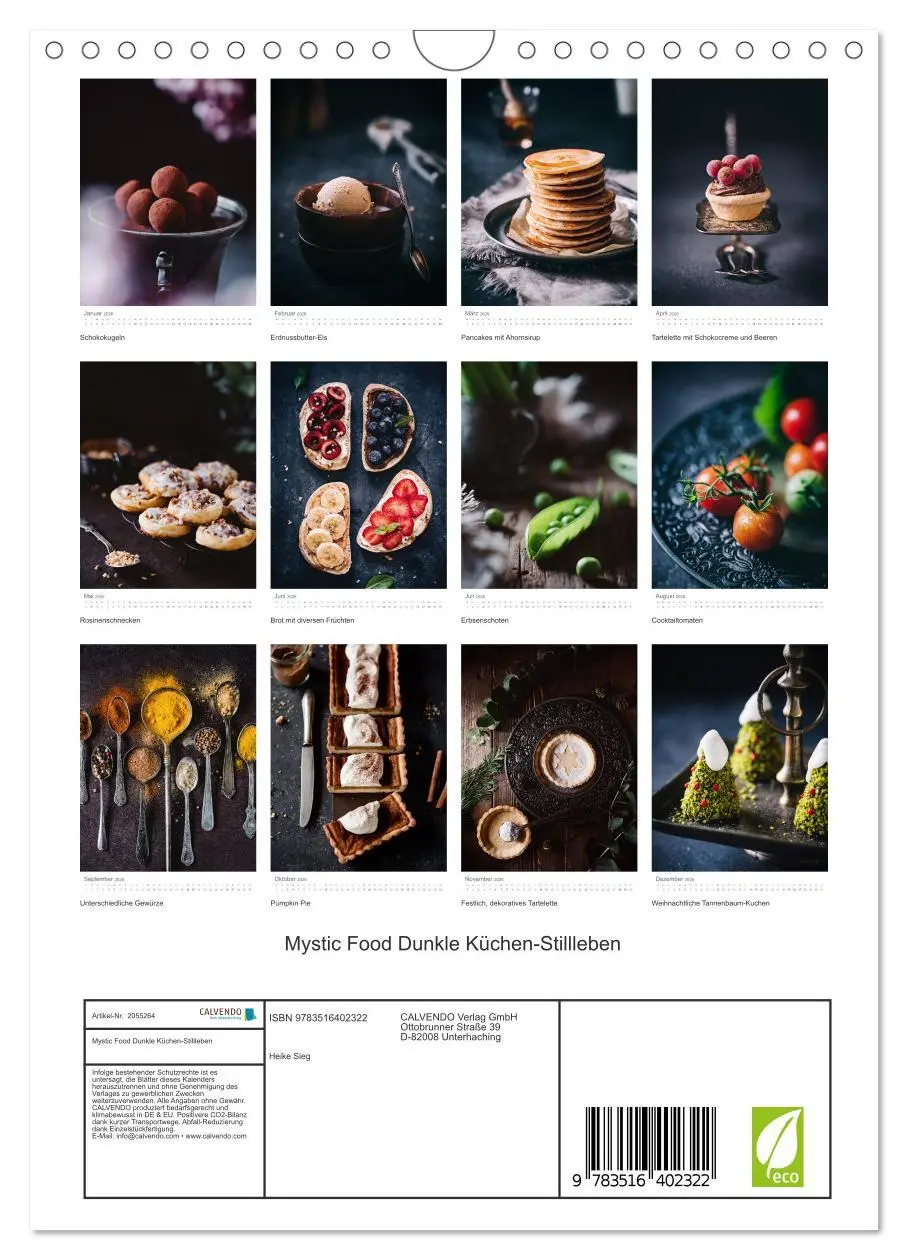 Bild: 9783516402322 | Mystic Food Dunkle Küchen-Stillleben (Wandkalender 2026 DIN A4...