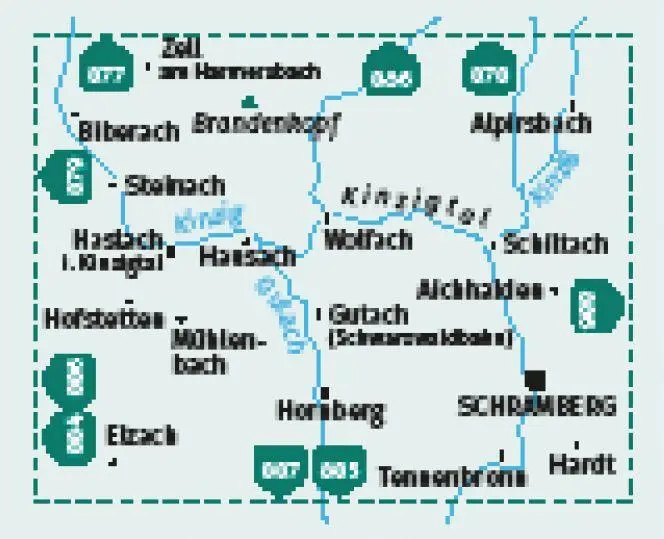 Bild: 9783991542322 | KOMPASS Wanderkarte 880 Kinzigtal Schramberg, 1:25.000 | (Land-)Karte