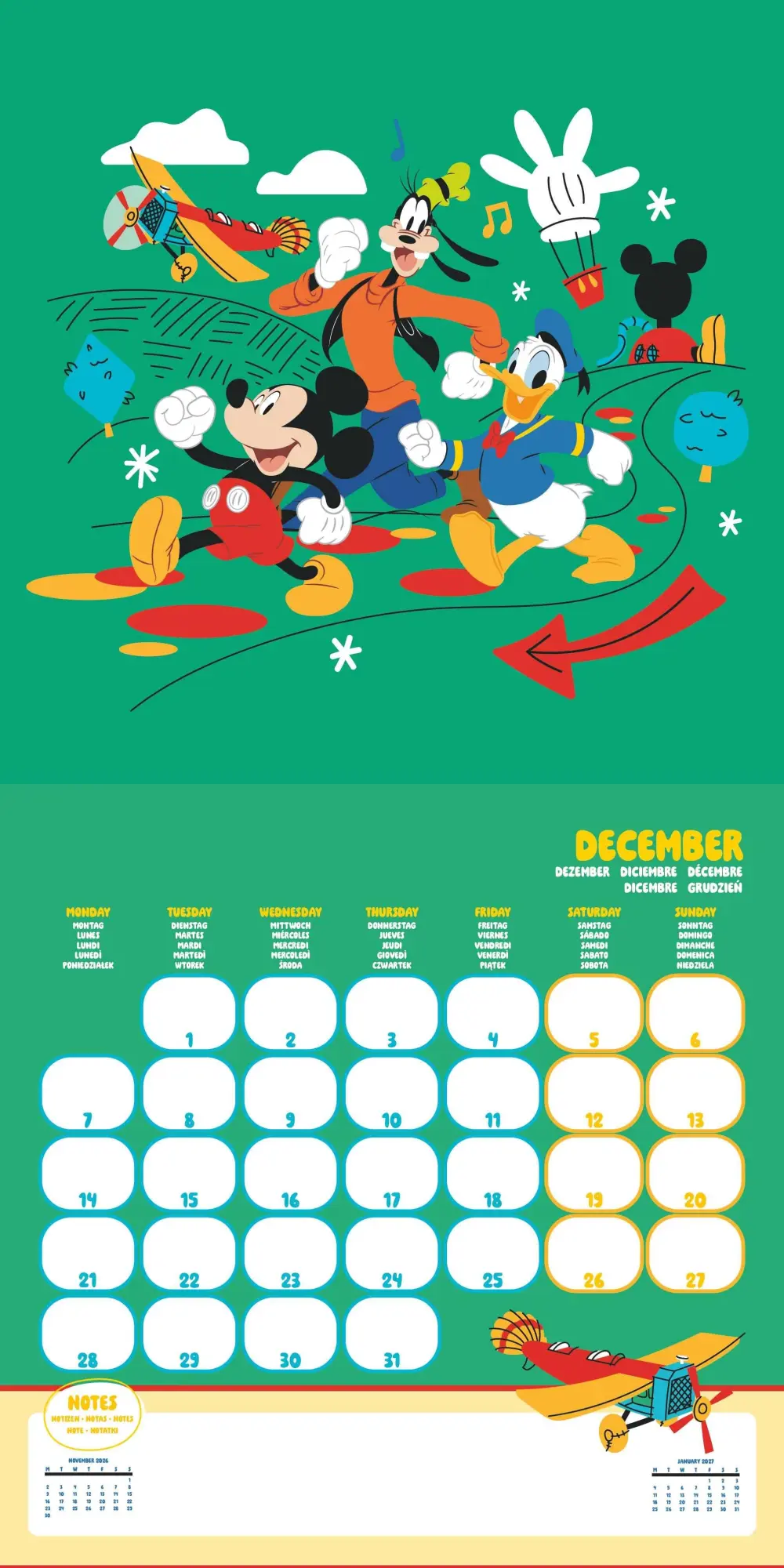 Bild: 9781804232422 | MICKEY &amp; MINNIE MOUSE - Broschürenkalender im Format 30 x 30 | 28 S.