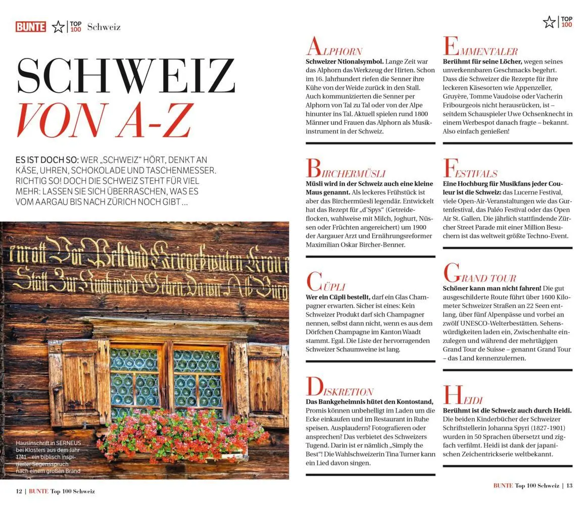 Bild: 9783982172422 | Bunte Top 100 Schweiz | Taschenbuch | 173 S. | Deutsch | 2022 | Burda