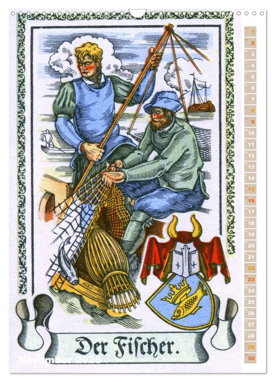 Bild: 9783435992522 | Altes Handwerk neu entdeckt: historische Zeichnungen (Wandkalender...