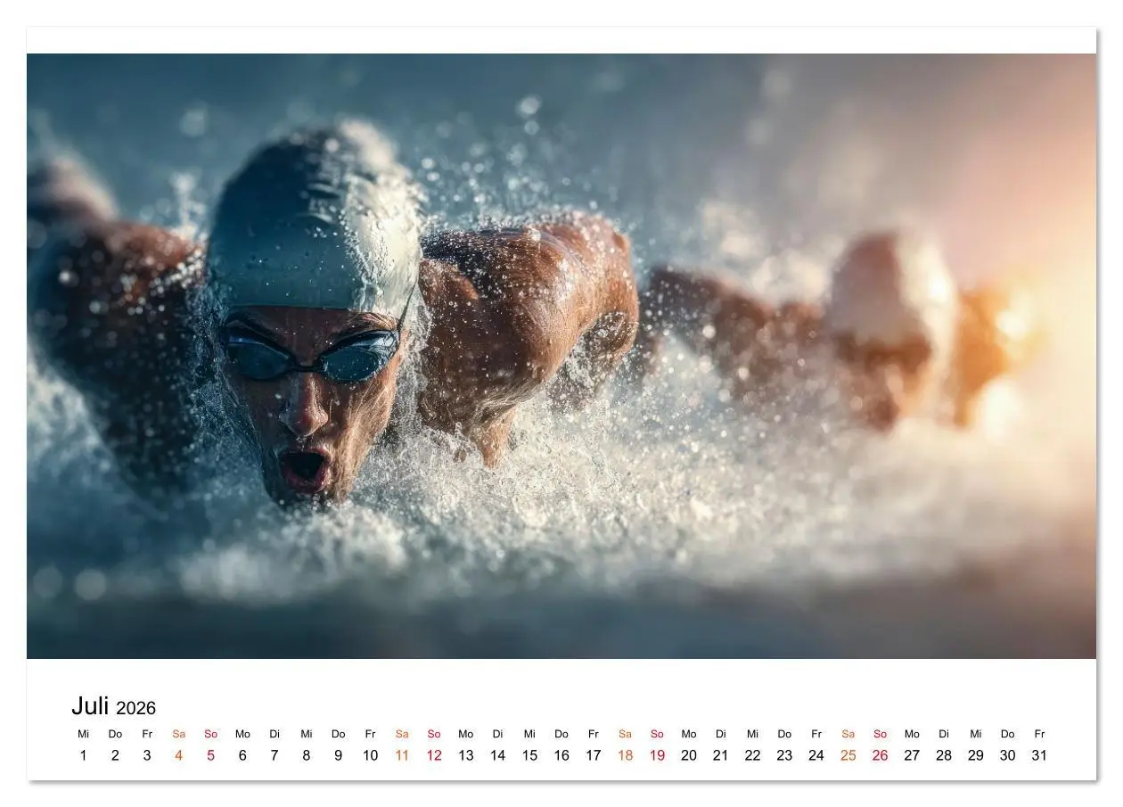 Bild: 9783516622522 | Triathlon - Grenzen verschieben (Tischkalender 2026 DIN A5 quer),...