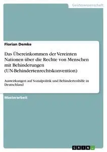 Cover: 9783640992522 | Das Übereinkommen der Vereinten Nationen über die Rechte von...