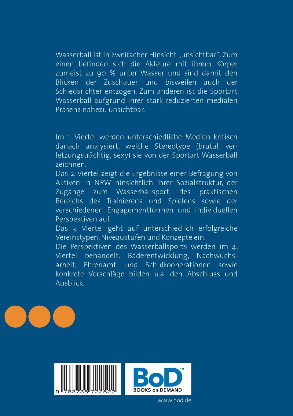 Rückseite: 9783735722522 | Wasserball - der unsichtbare Sport!? | Jürgen Schwark | Taschenbuch
