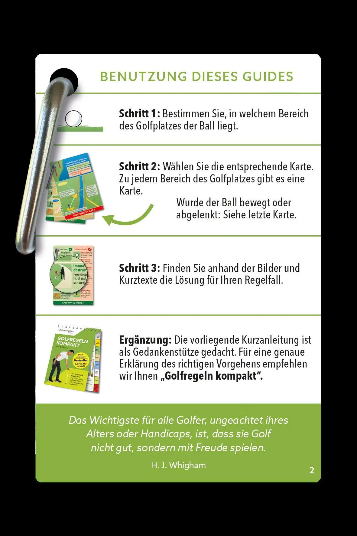 Bild: 9783906852522 | Golfregeln EXPRESS | Der praktische Anhänger für das Golfbag | Buch