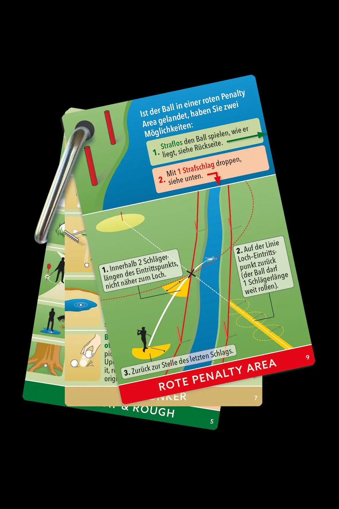 Bild: 9783906852522 | Golfregeln EXPRESS | Der praktische Anhänger für das Golfbag | Buch